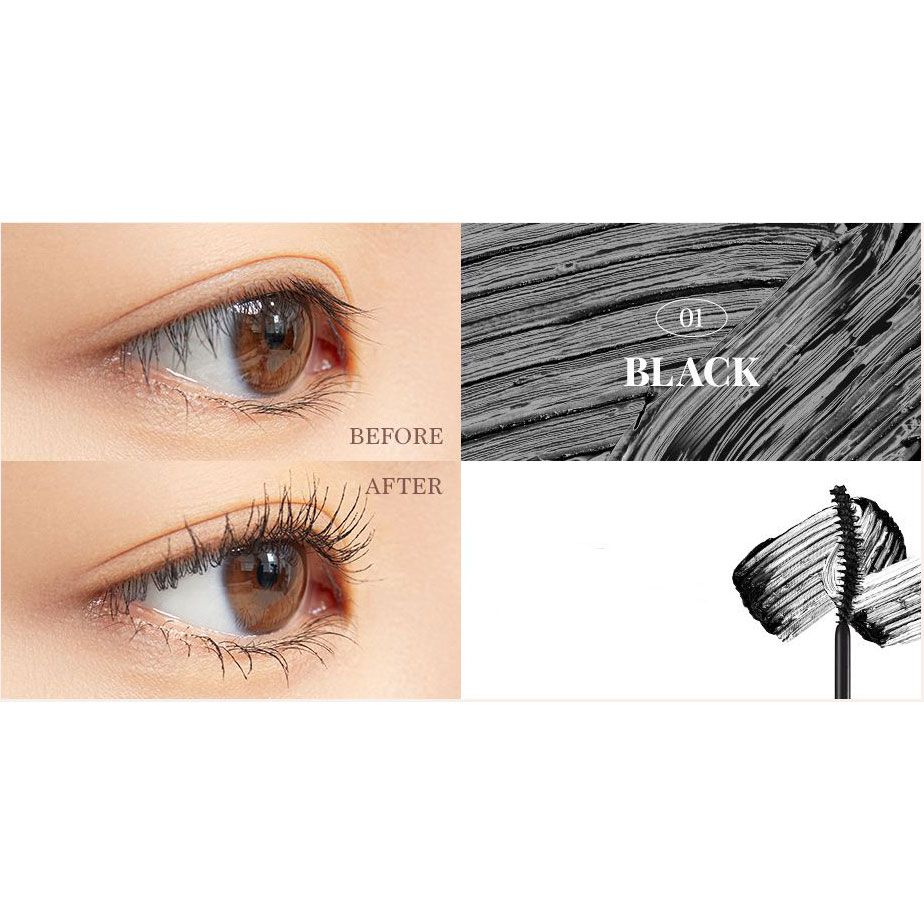 Туш для вій dasique mood up mascara long & curl 01 black, 7.5 г Туш для вій dasique mood up mascara long & curl 01 black, 7.5 г