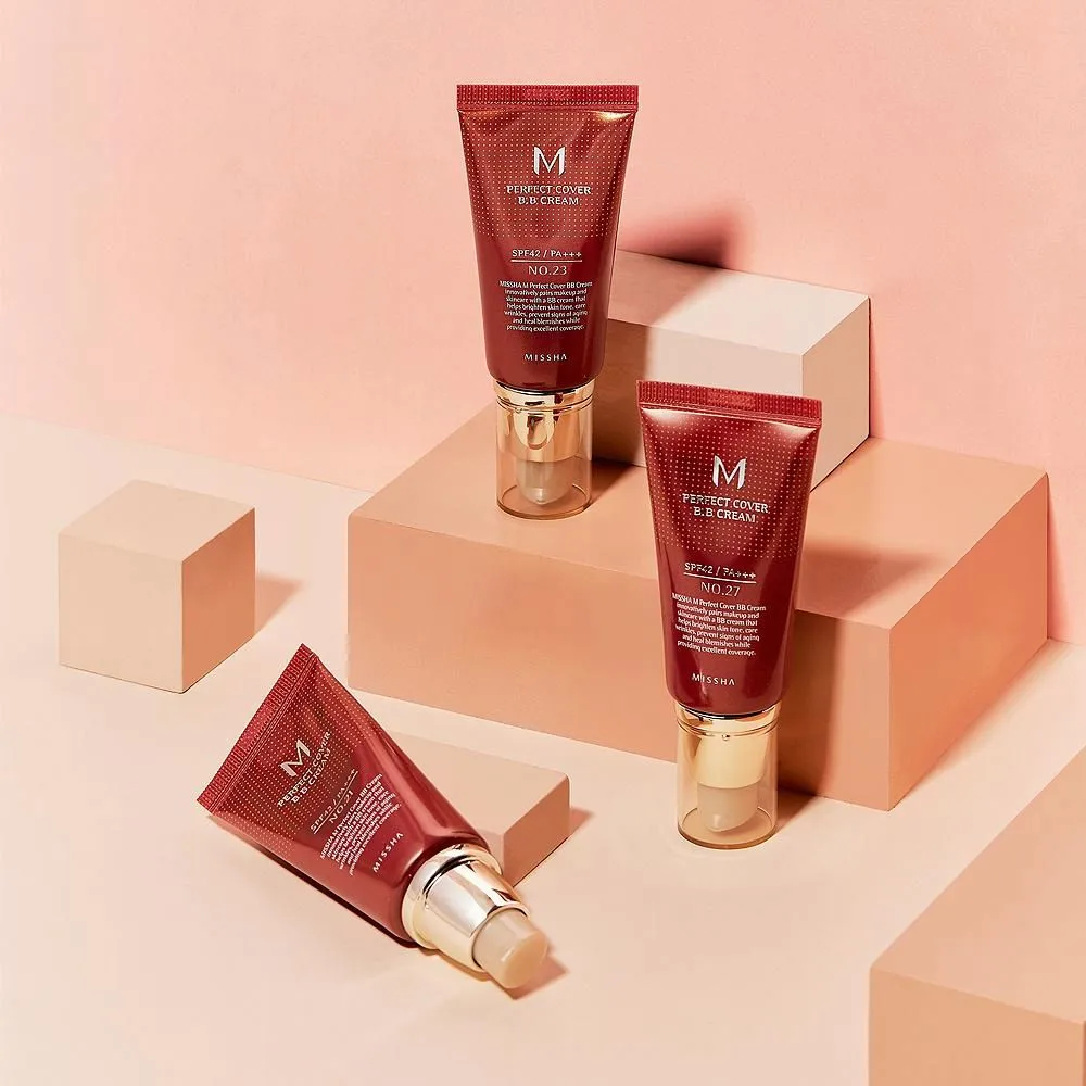 bb крем для обличчя missha m perfect cover bb cream spf 42/pa +++, 25 warm beige, 50 мл bb крем для обличчя missha m perfect cover bb cream spf 42/pa +++, 25 warm beige, 50 мл